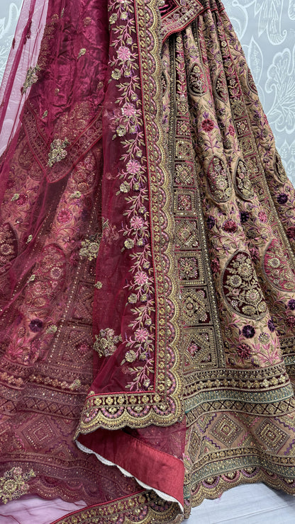 peach lehenga,plus size available,Comfort Fit,Premium Fabric,Express Delivery.