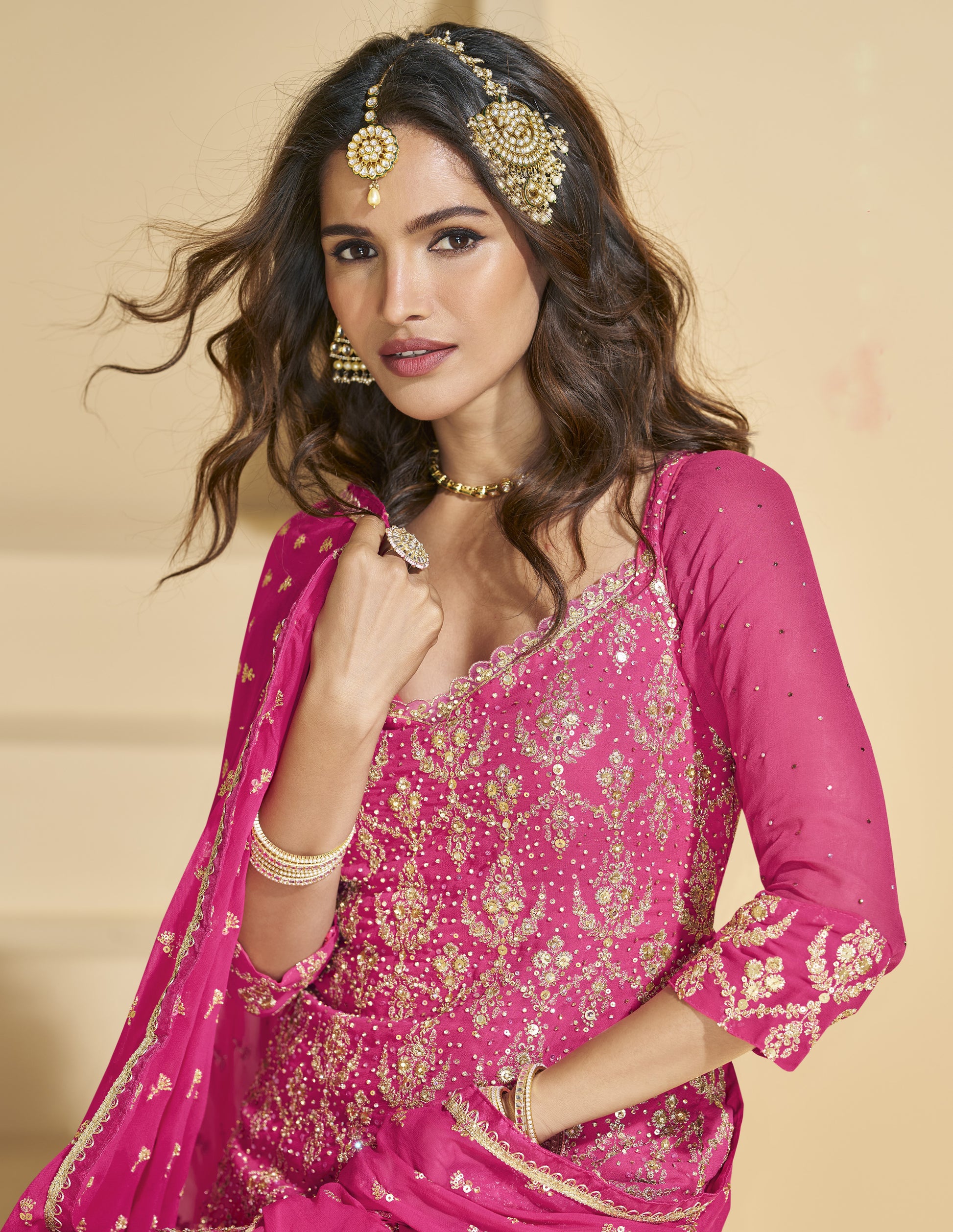 Diwali party lehengas in the U.S."