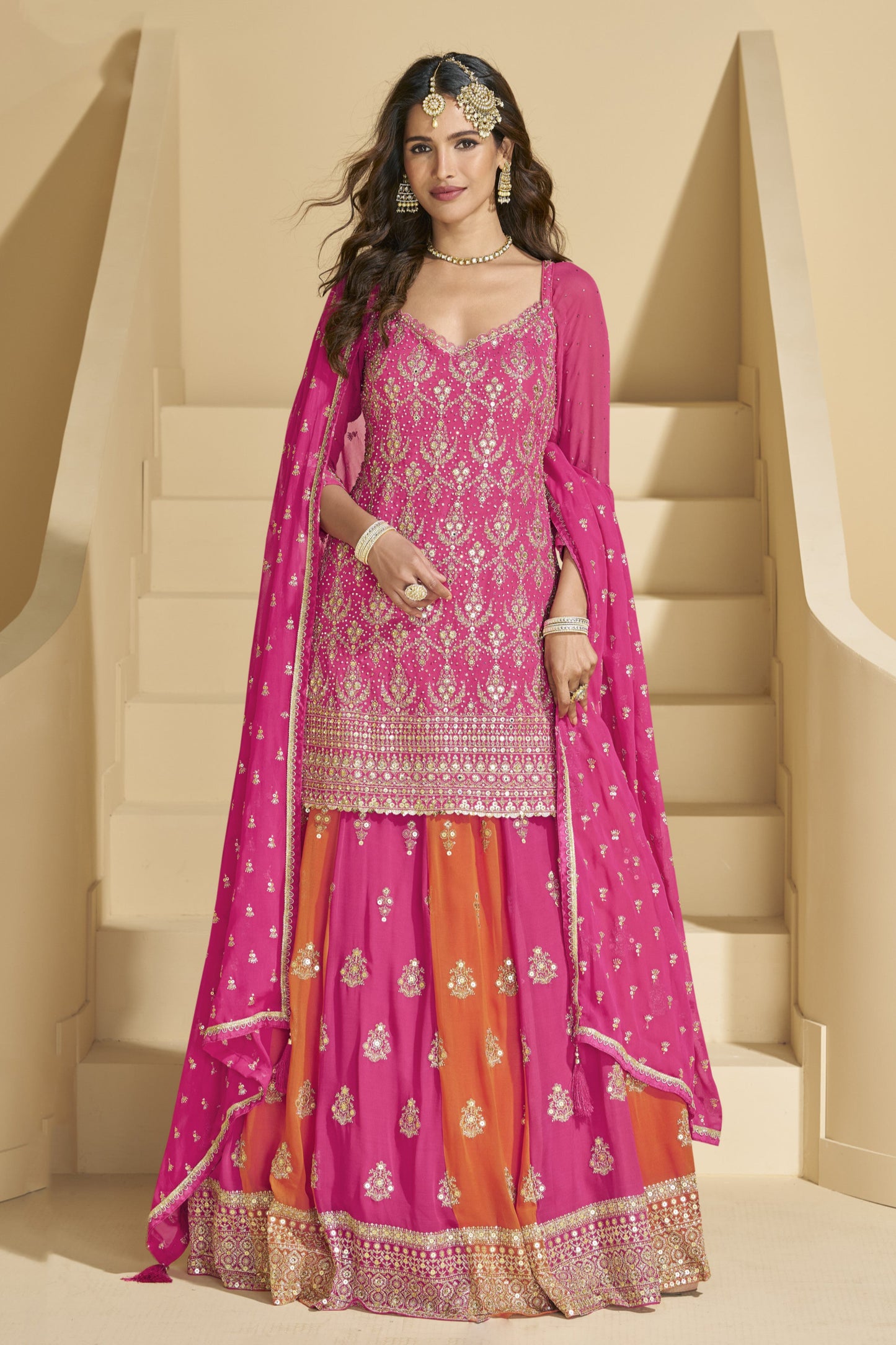 Diwali party lehengas in the U.S."