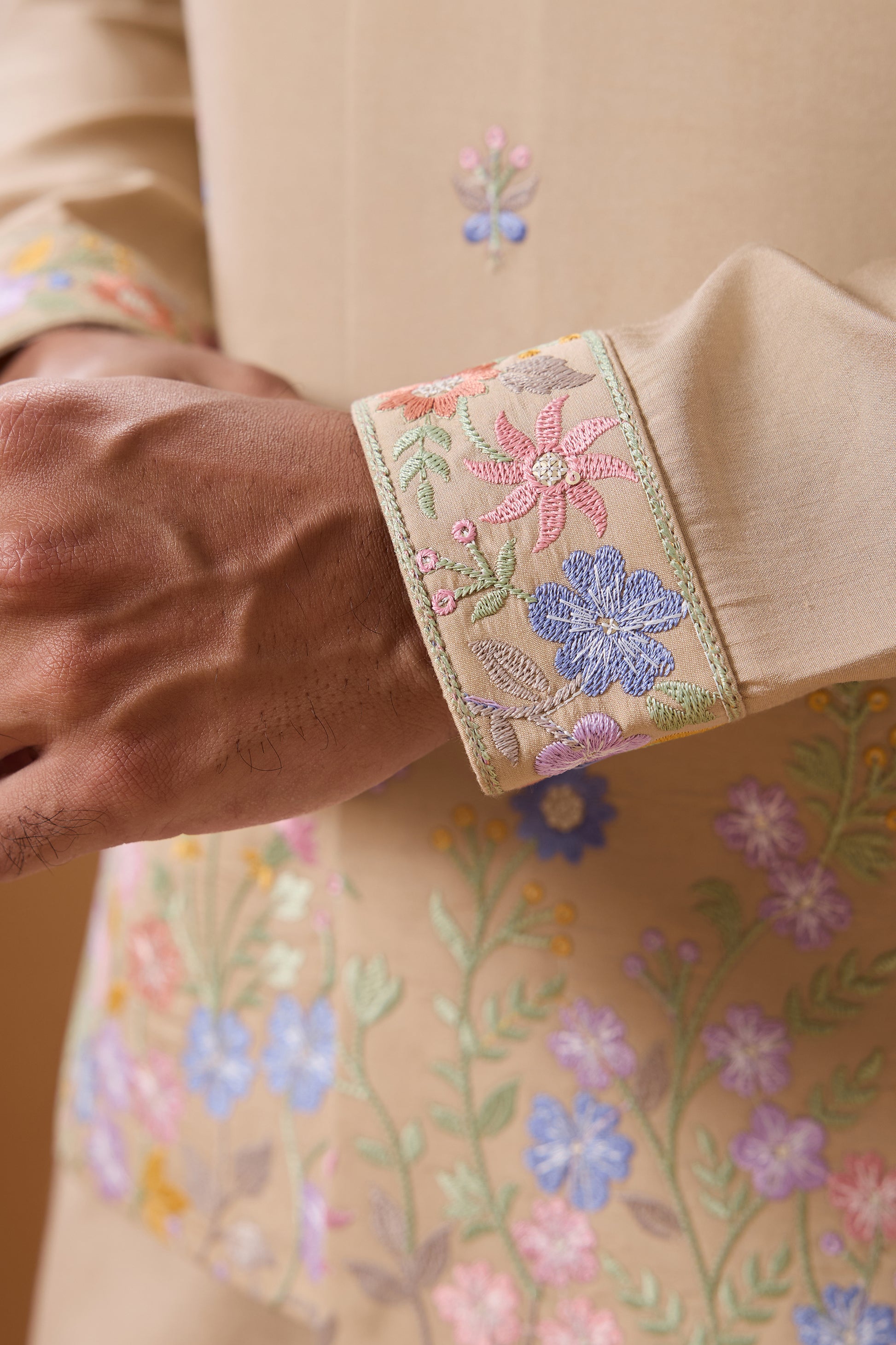 Indian Kurta Showcasing Premium Indian Mens Clothes Look