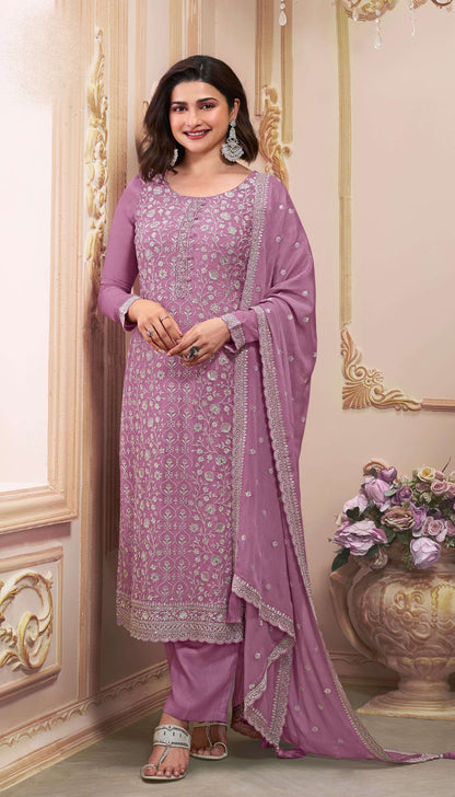 Elegant plus size salwar kameez styled for party wear