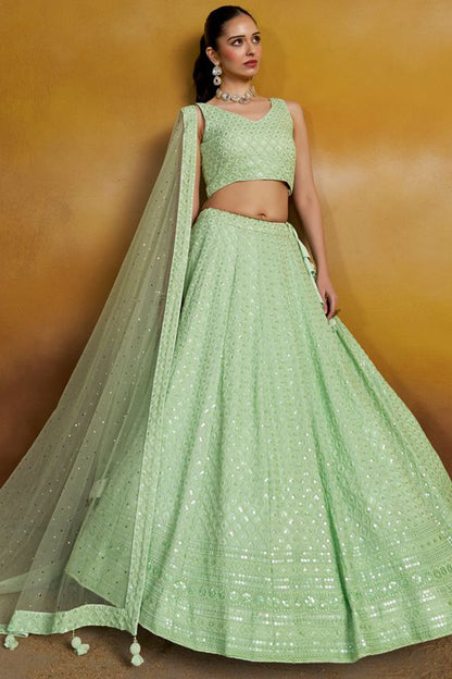 Designer Wedding Lehenga Choli With Intricate Embroidery And Dupatta - Pakistani Bridal Wear