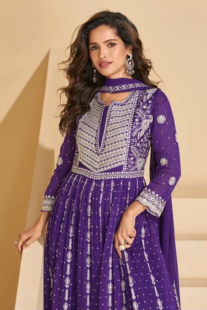 Women's Stitched Designer Palazzo Suit 