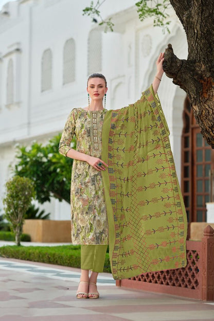 Pakistani designer cotton printed simple shalwar kameez For mehndi
