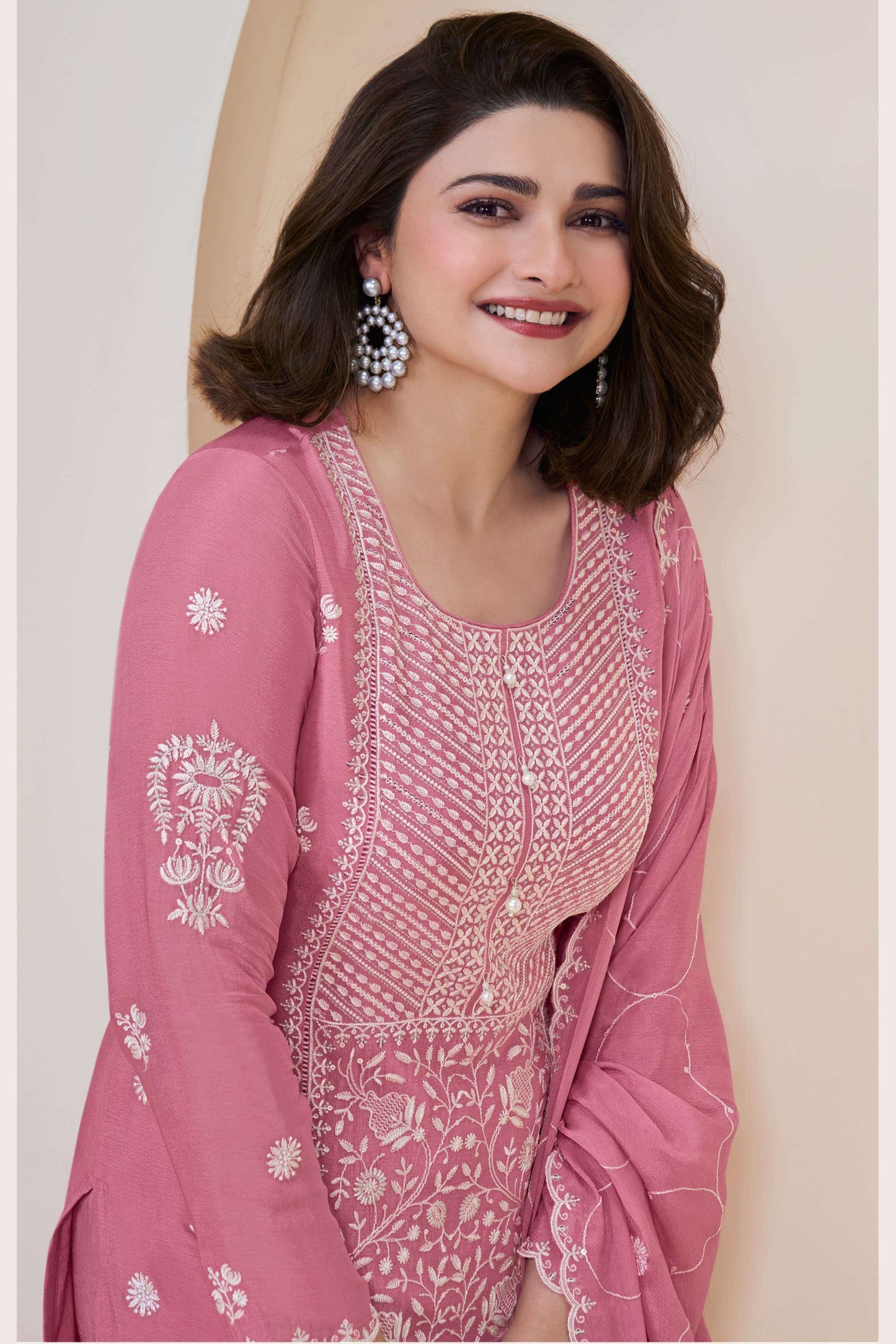 Wedding wear pink salwar kameez women full set