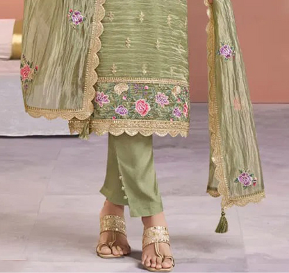 Embroidery & Thread Worked Dress