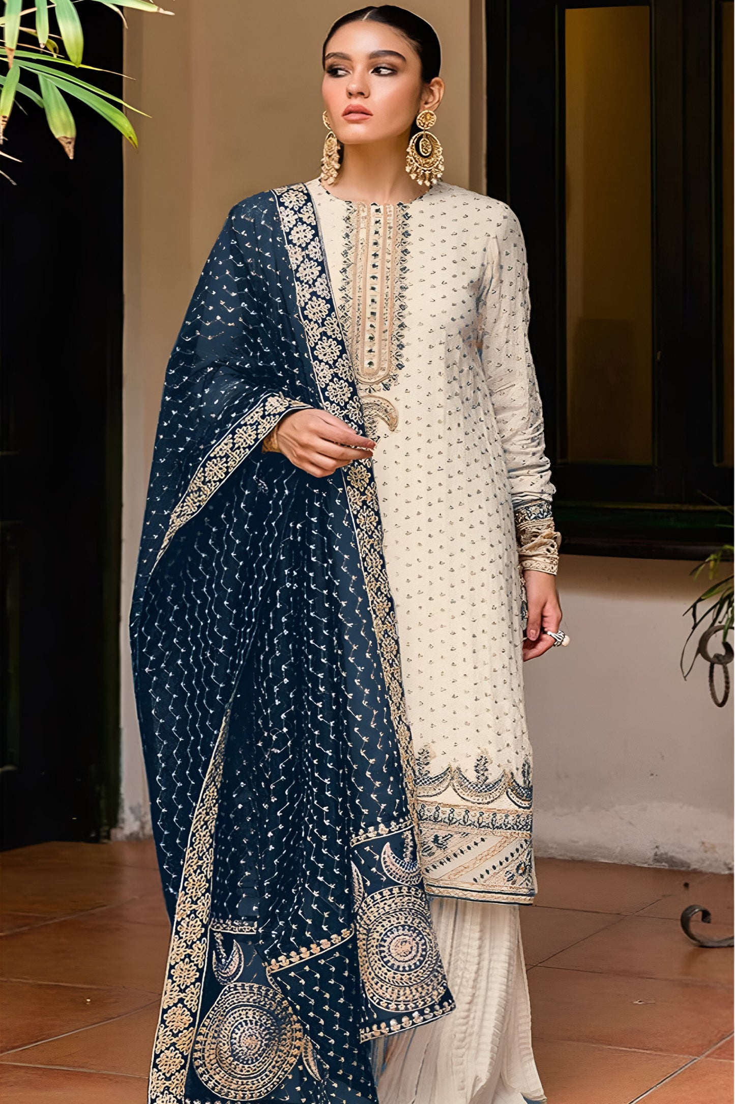 Indian Pakistani Women's Wear Salwar Kameez Palazzo Suit for USA Girl's
