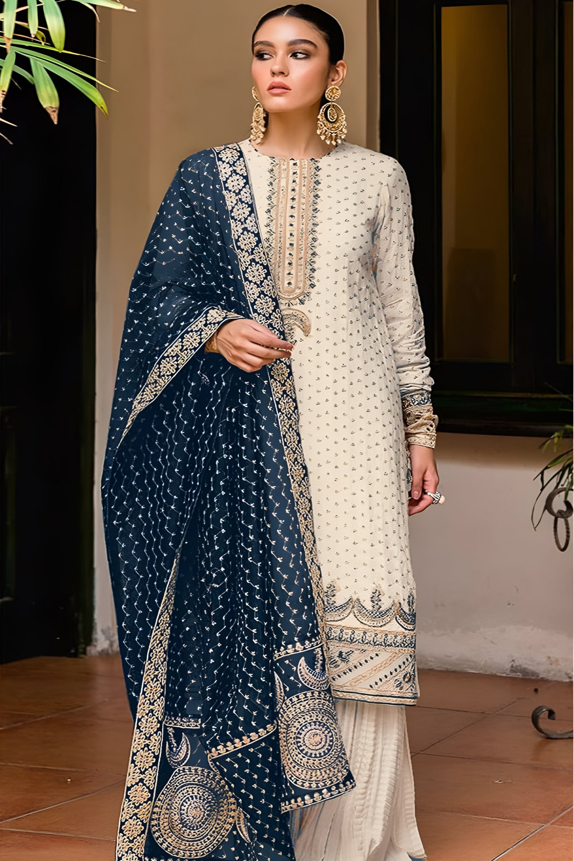 Indian Pakistani Women's Wear Salwar Kameez Palazzo Suit for USA Girl's
