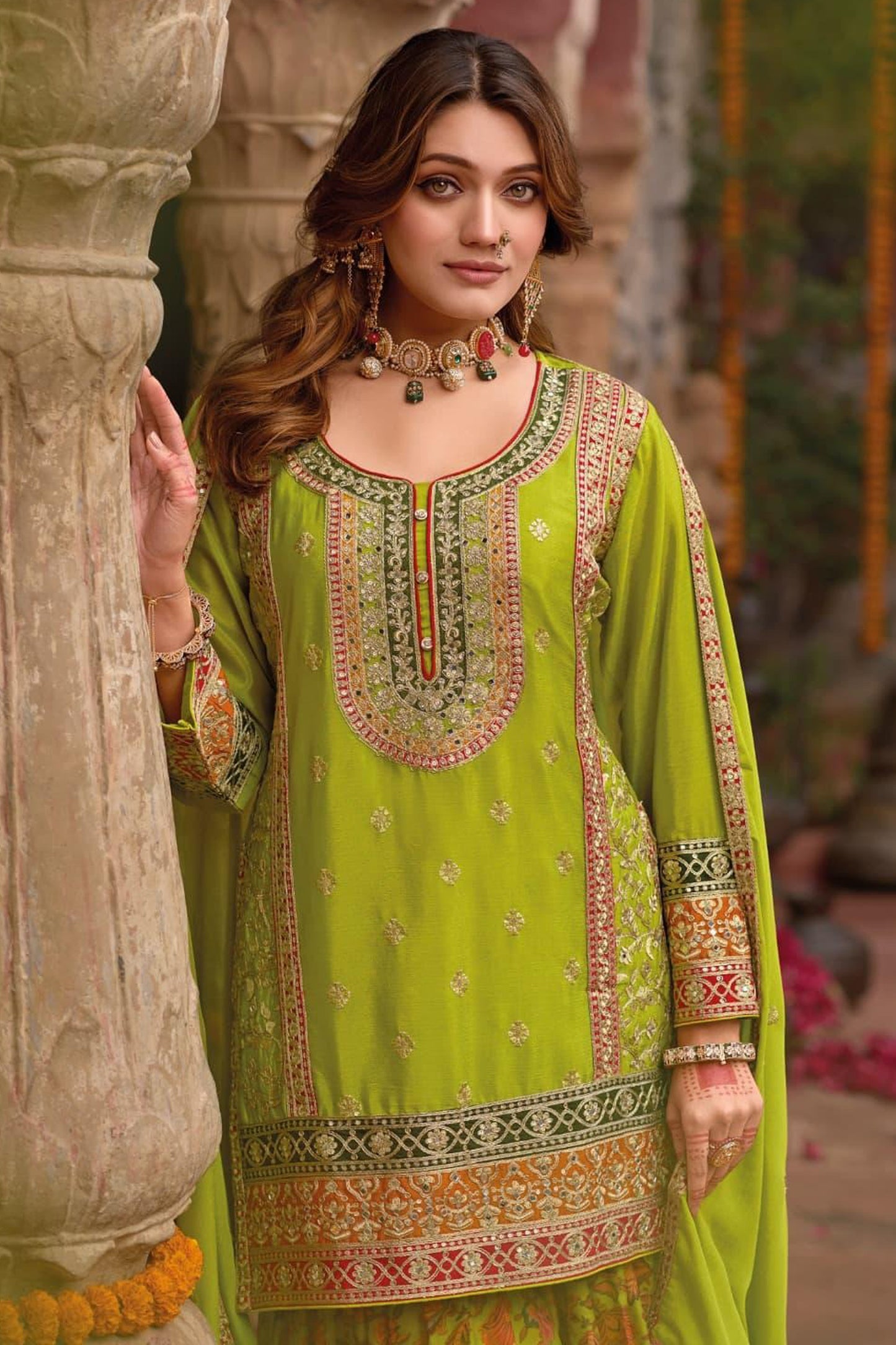 Wedding Anarkali gown for bridesmaid USA
