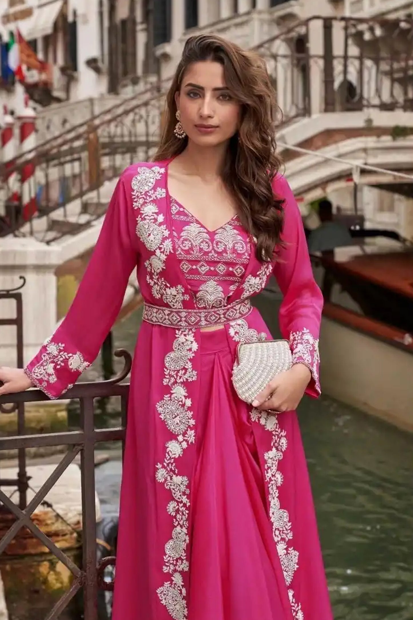 Ethnic Style Designer Wedding Palazzo Suit 