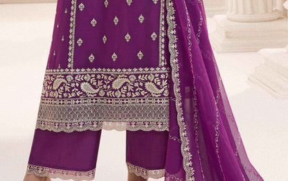 Festive Wear Salwar Kameez Women In Purple Shade