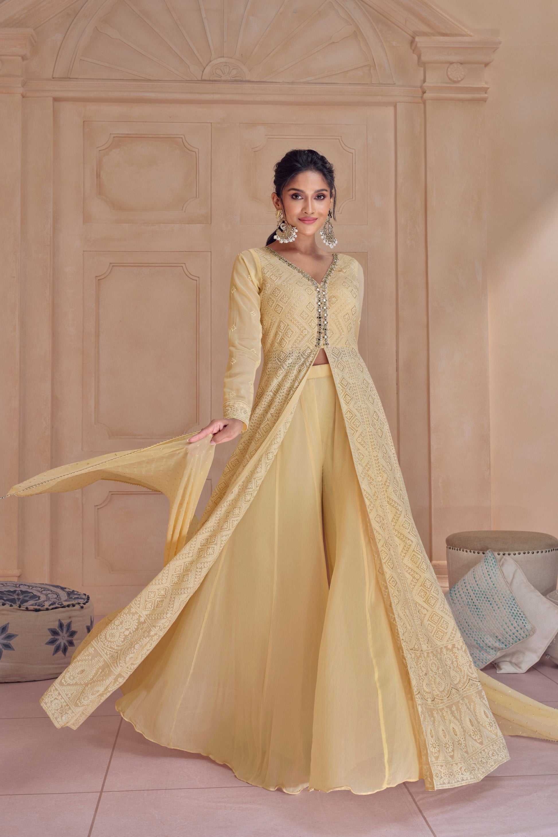 Eid-Ramadan Wear Georgette Anarkali Suits Beautiful Dupatta Dress