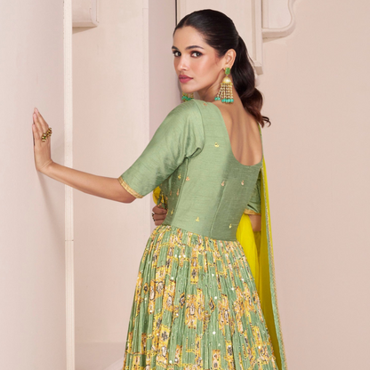Indian Wedding Anarkali Dress​ With Dupatta For Wedding Reception USA