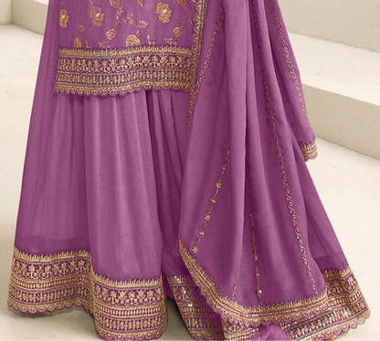 Women's Special Salwar Kameez Set - Premium Indian Wedding Wear With Palazzo 