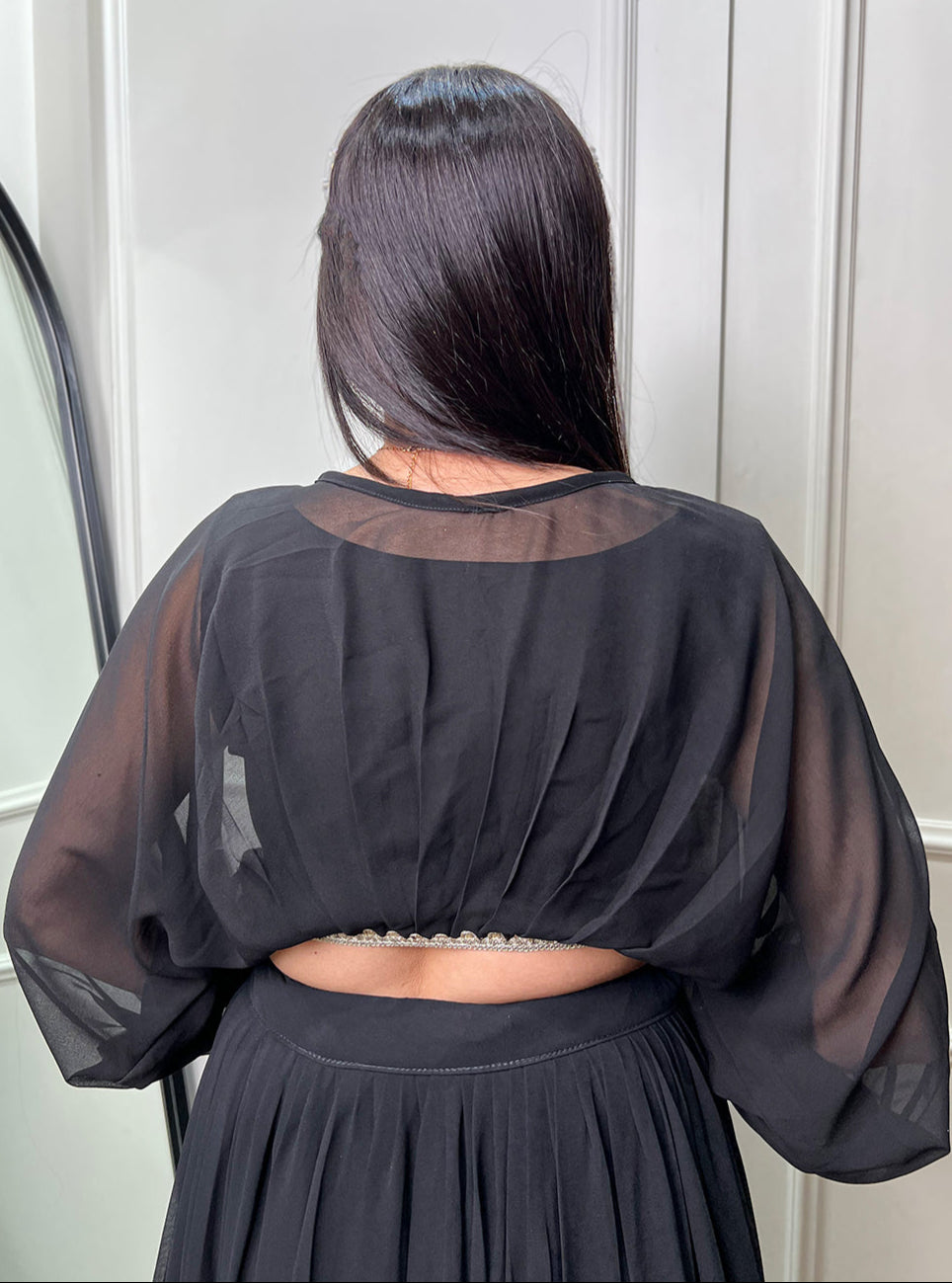 black lehenga,plus size available,Comfort Fit,Premium Fabric,Express Delivery.