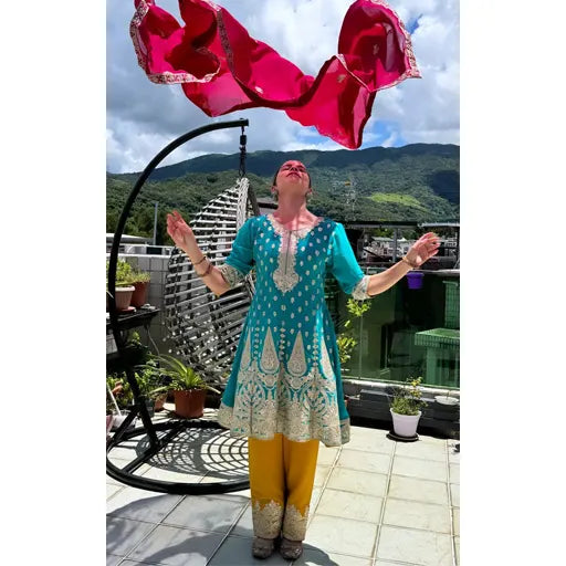 "Comfortable and stylish ethnic outfit"