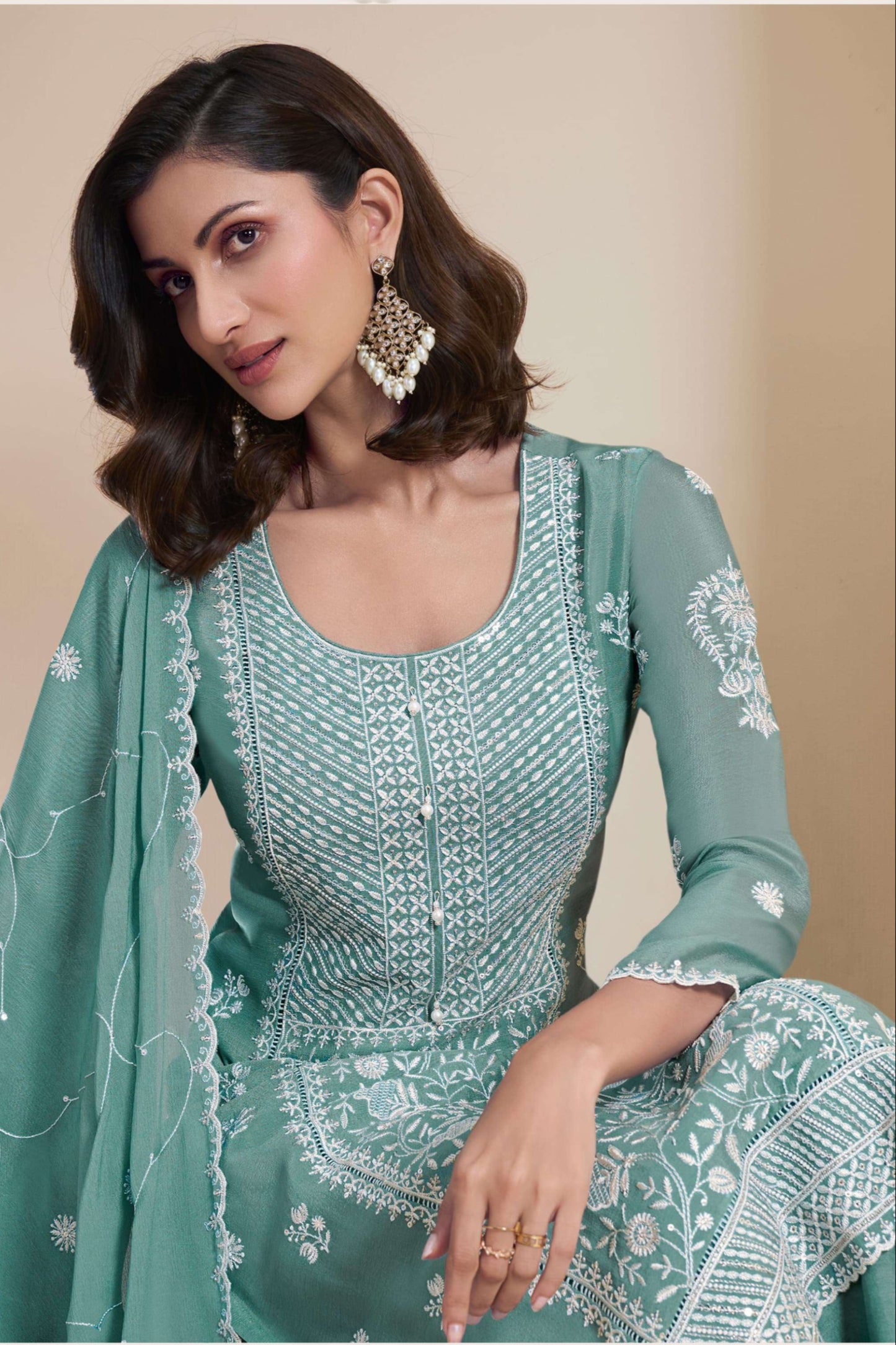 Embroidered Salwar Kameez Ladies Outfit
