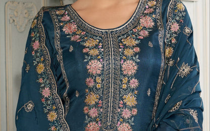 womens salwar kameez full set view
