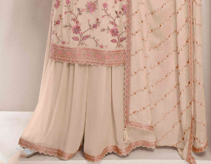 Pakistani Indian Function Party Wear Salwar Kameez Palazzo Dupatta Dress USA Women's