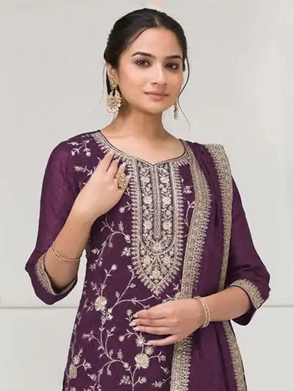 Women's Designer Traditional Palazzo Suit 