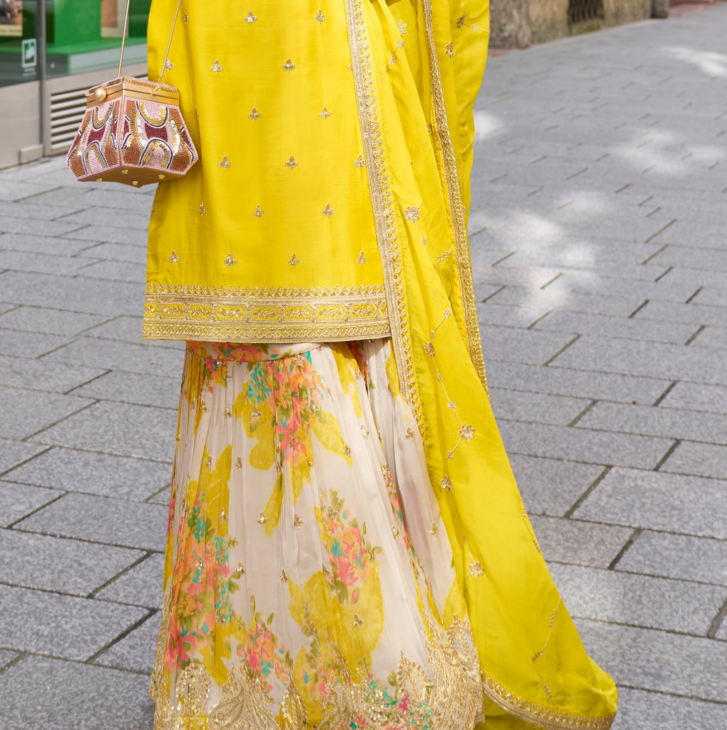 Gorgeous Designer Wedding Sharara Suit