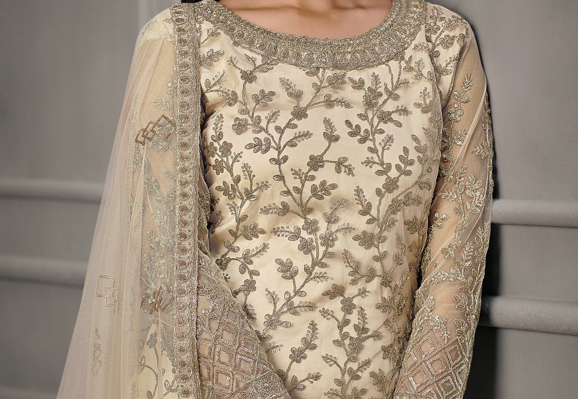 White net party wear salwar kameez for women