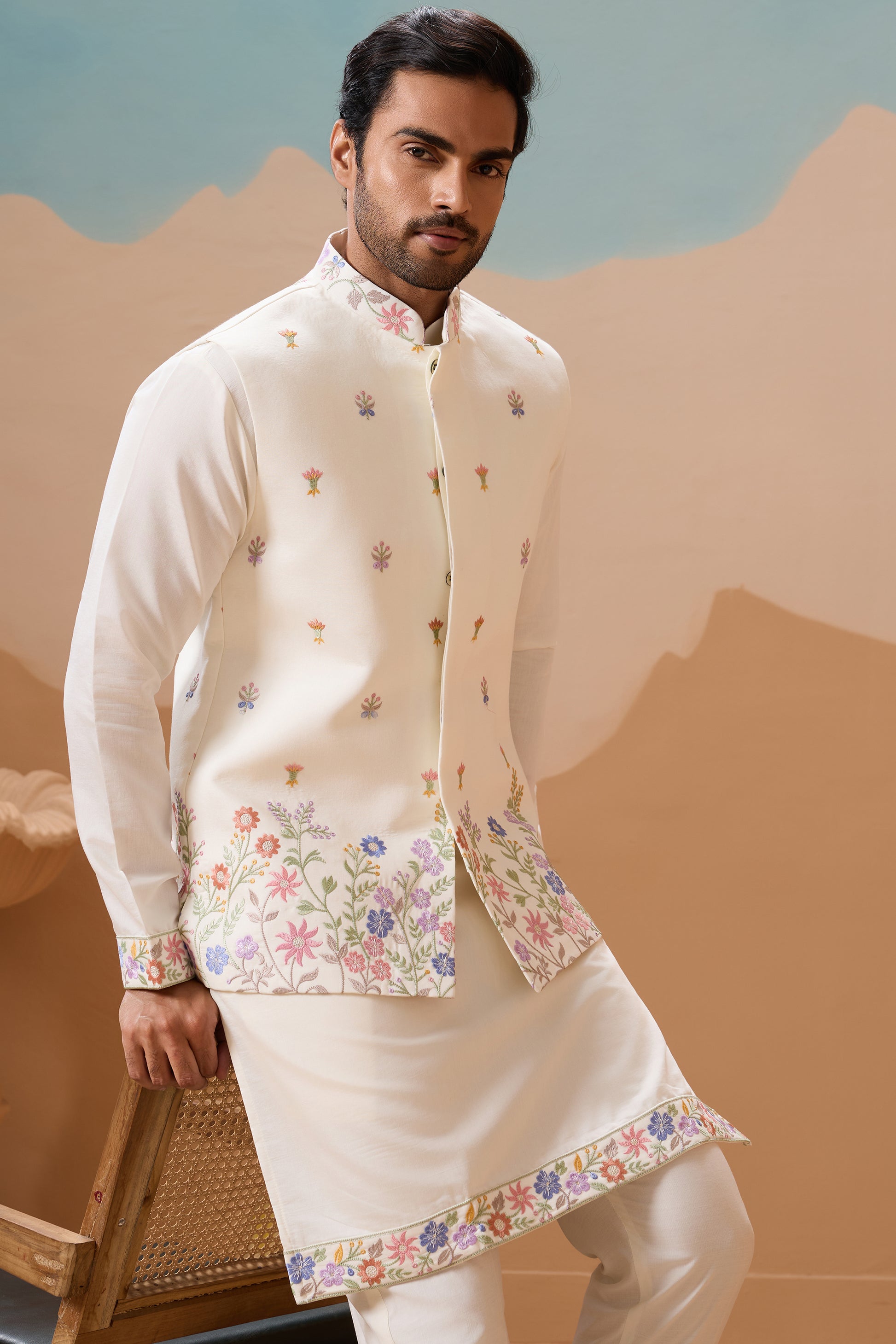 Silk kurtas styled for wedding and eid wear