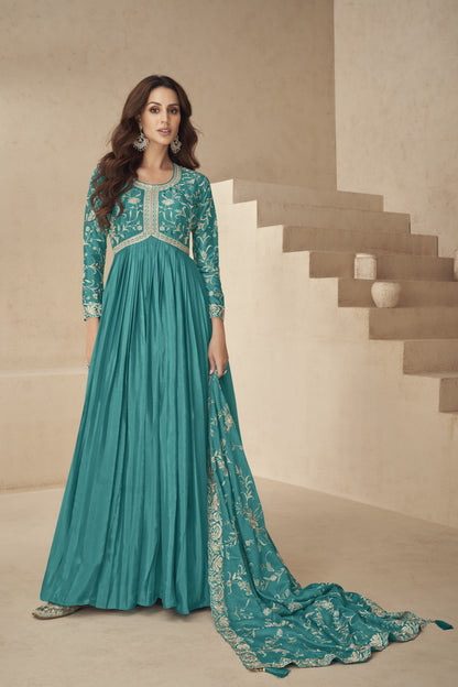 Beautiful Anarkali Suit's and Long Dupatta Gown 