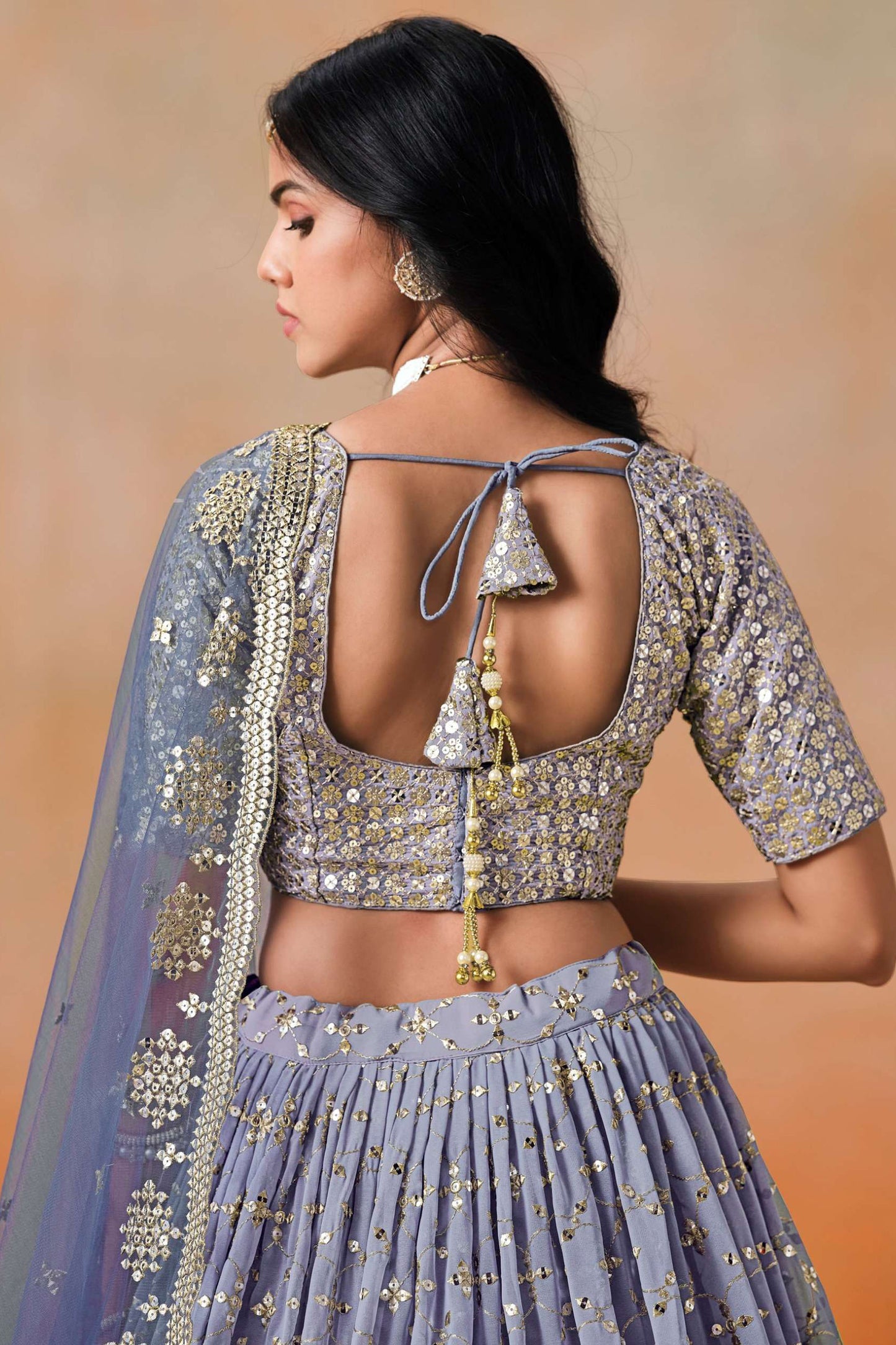 Reception Party Wear Lehenga With Stylish Blouse