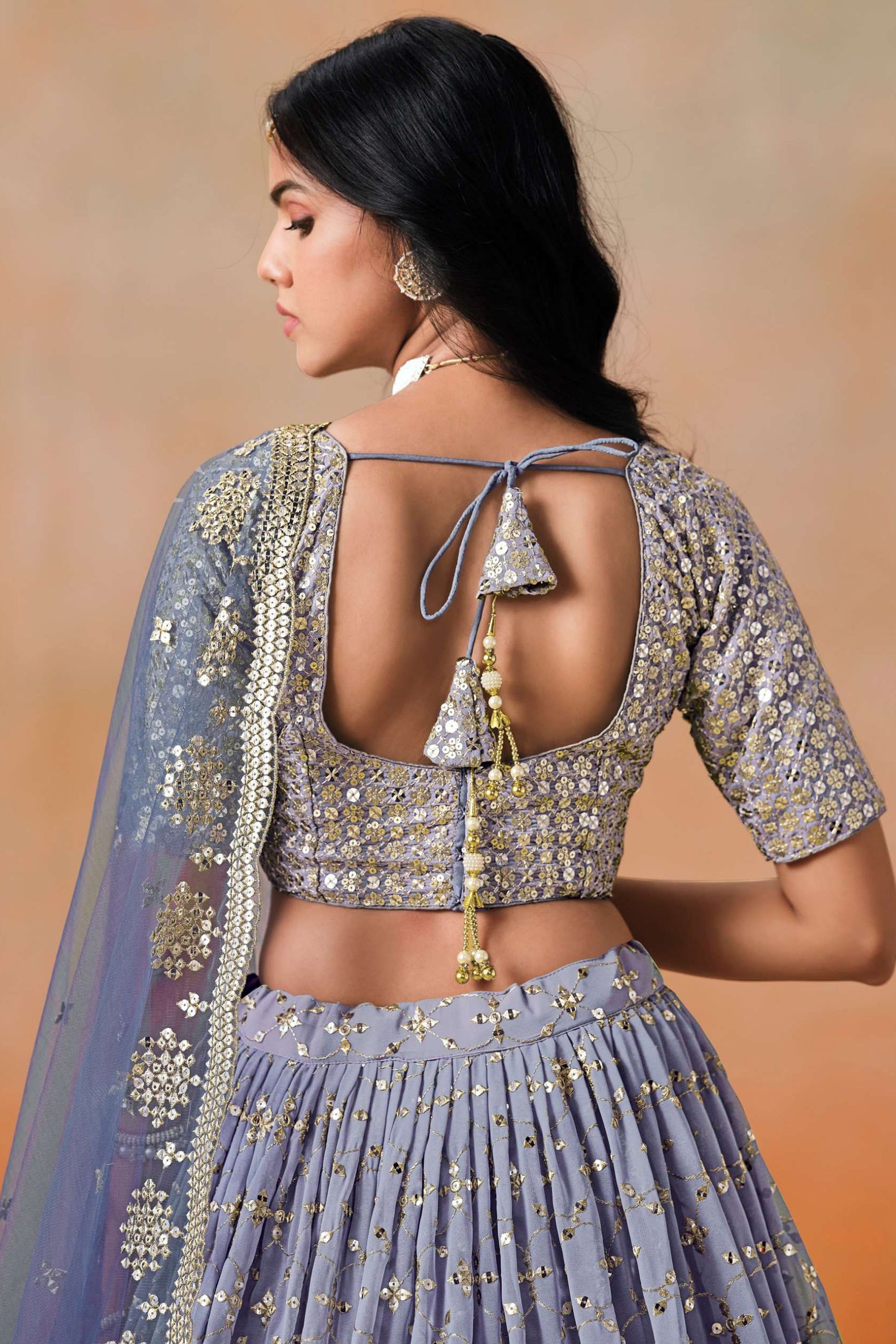 Reception Party Wear Lehenga With Stylish Blouse