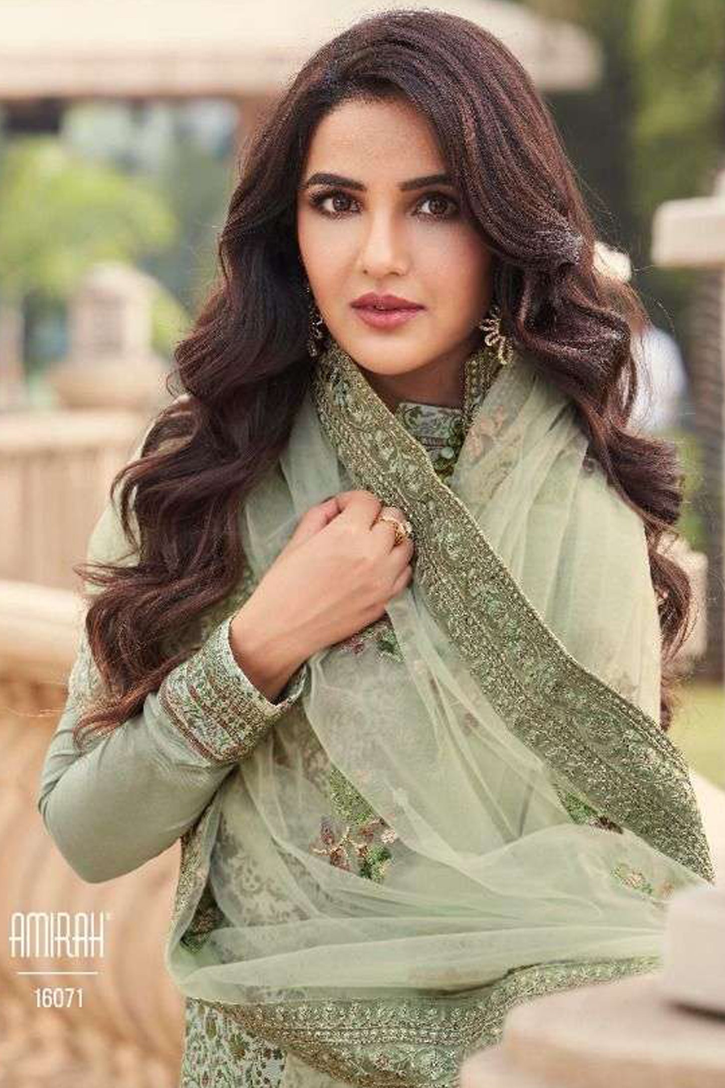 salwar kameez festive wear laid flat with dupatta