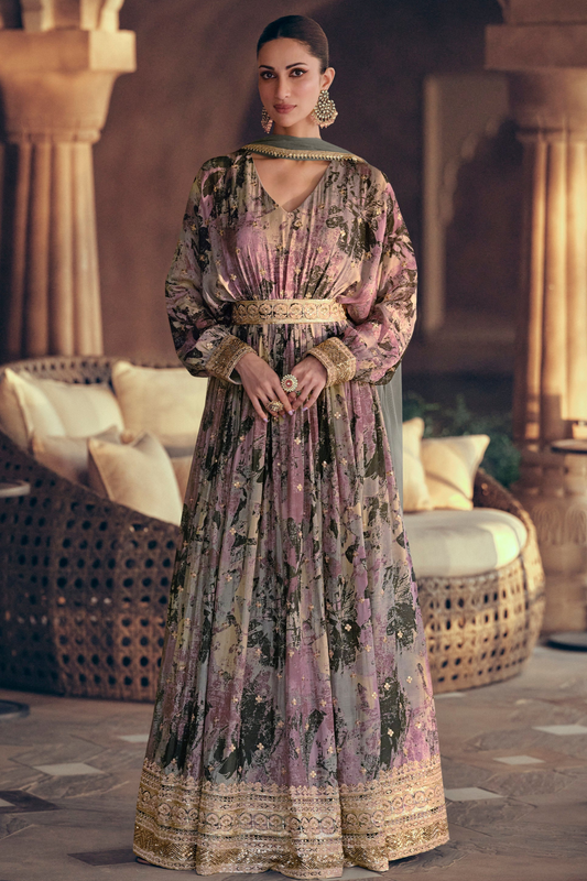 Anarkali Dress with Dupatta Wedding Reception Party Wear Suit