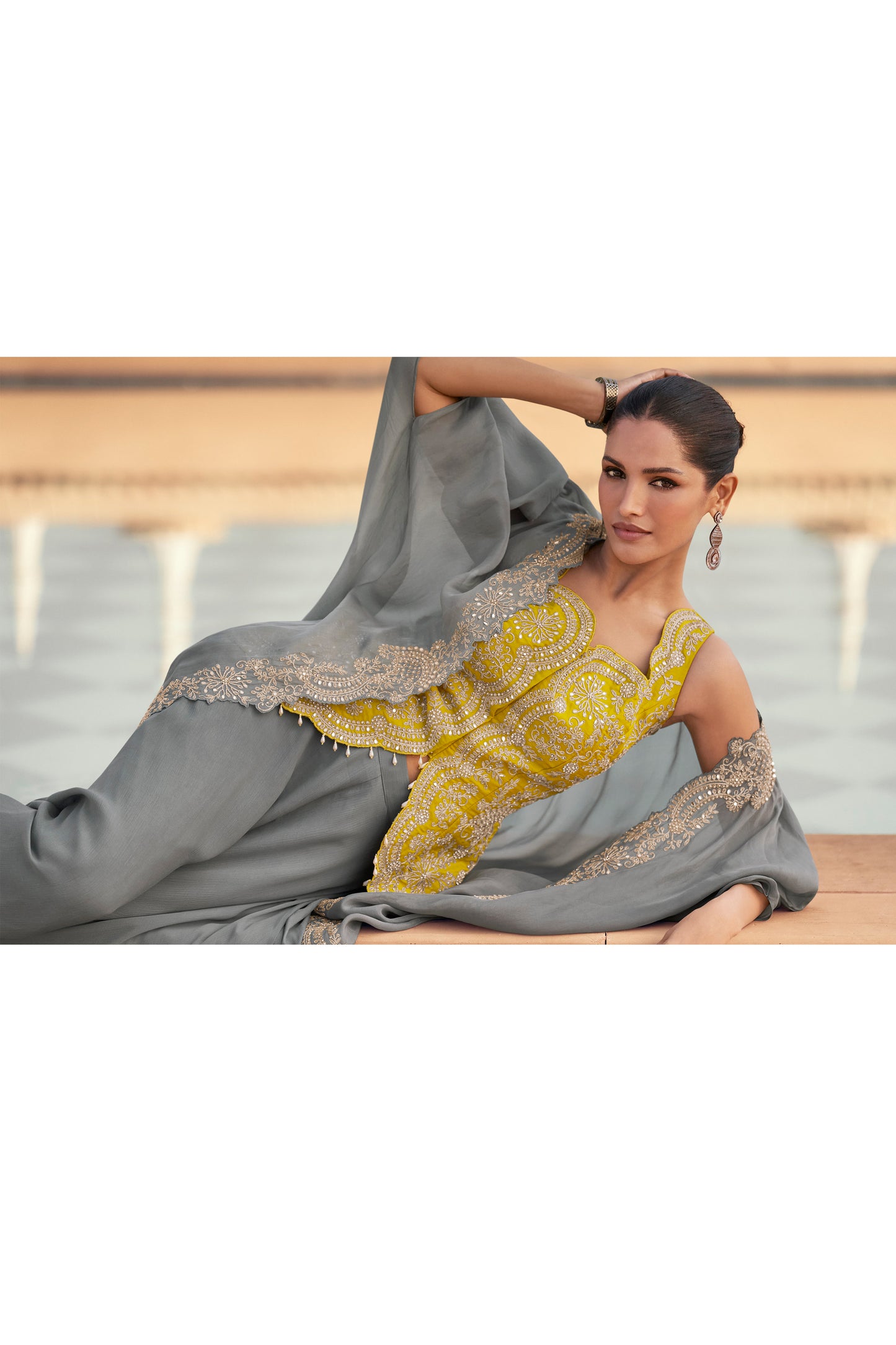 Indian Heavy Designer Embroidered Suit  
