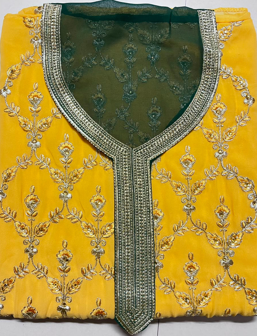 Embroidery Worked Dupatta Dress