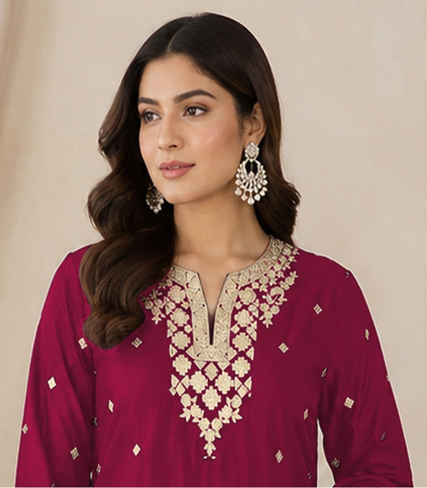 Traditional palazzo pants ready to wear style for Navratri events