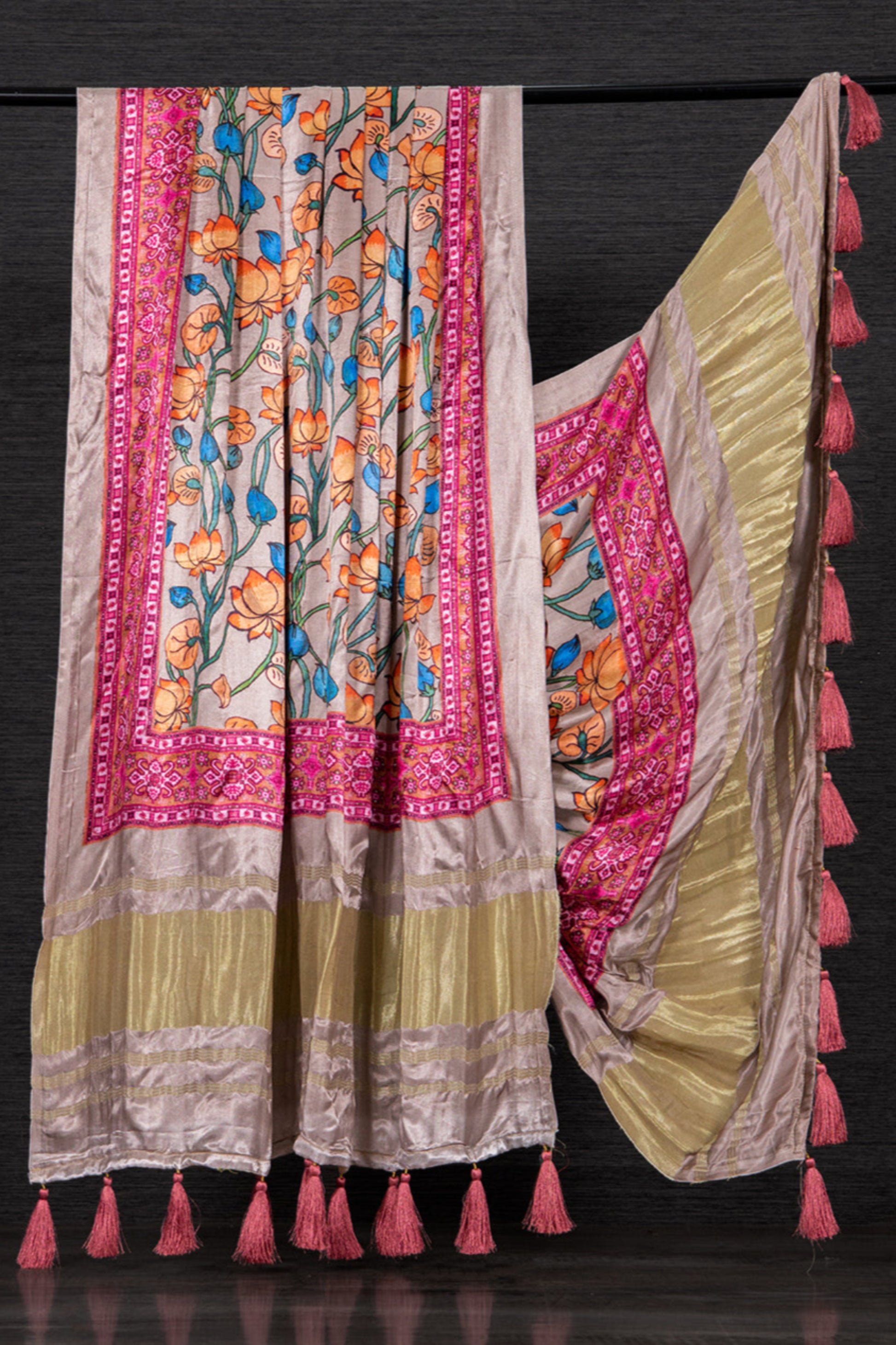 Gaji silk scarf dupatta for UK festive outfits