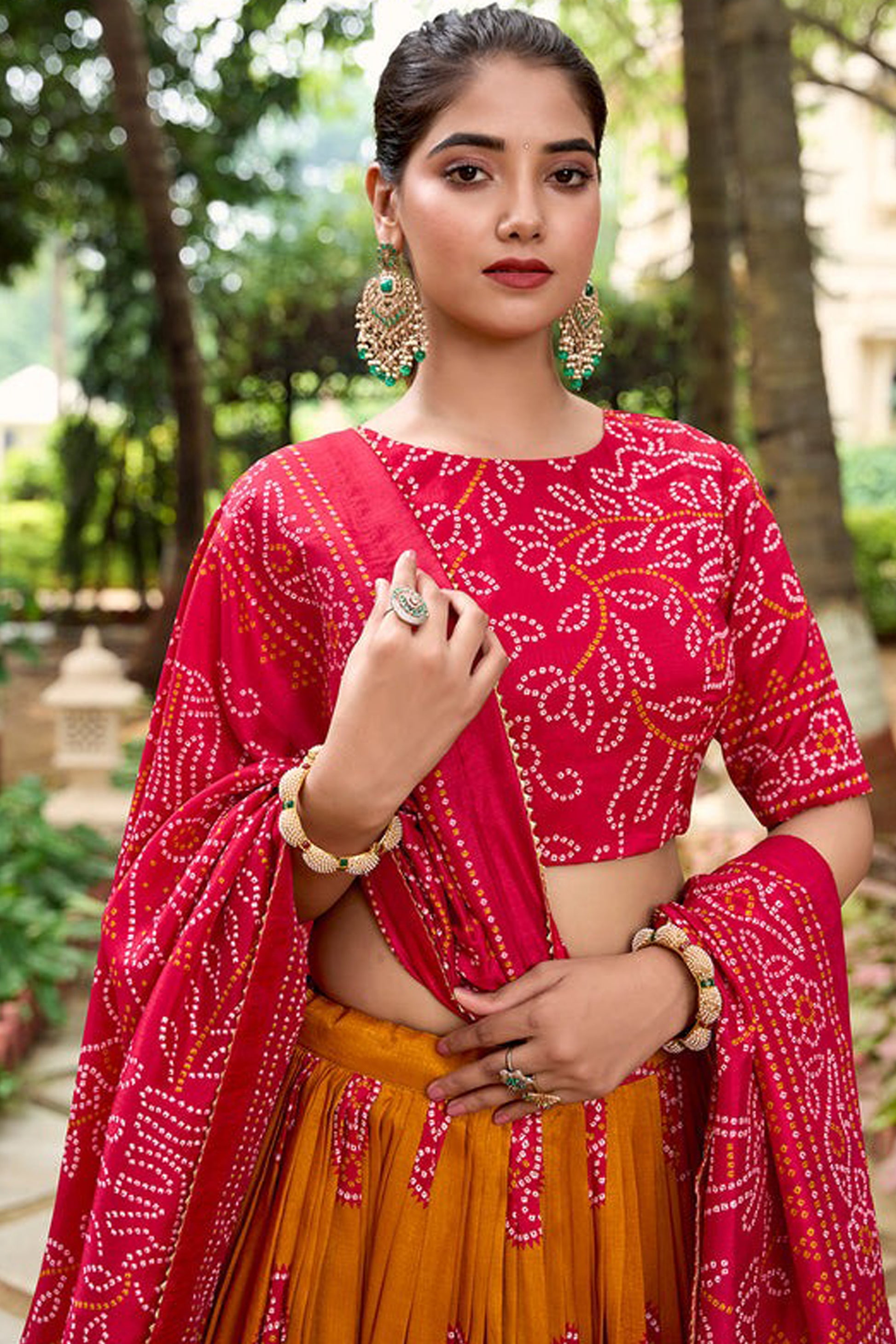 Close-up of tussar silk drape and natural sheen