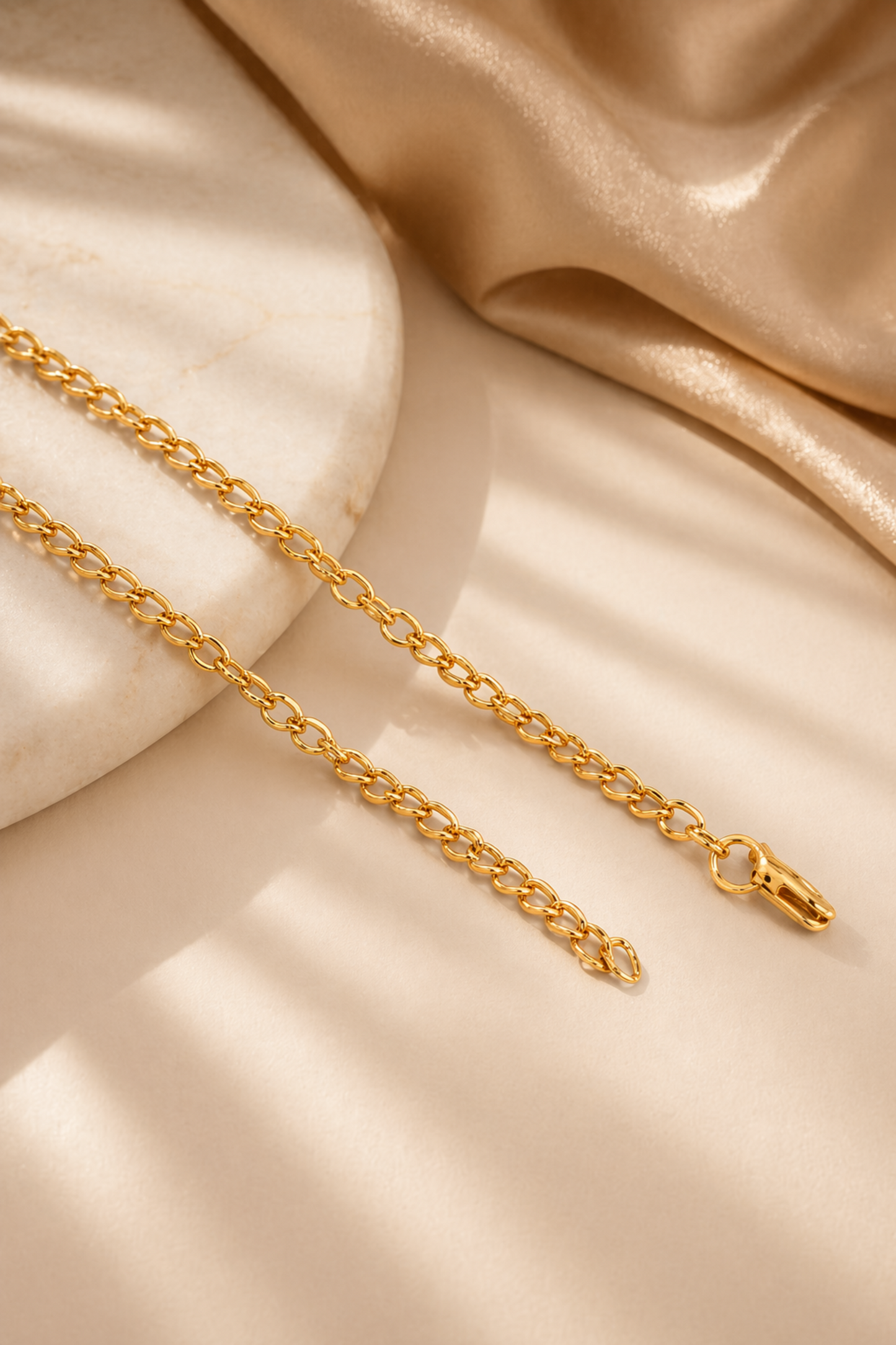 waist chain with central pendant and layered loops