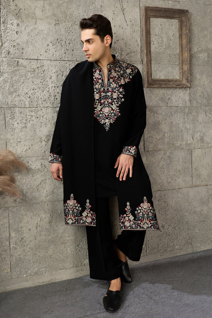 Black kurta set for Diwali wear