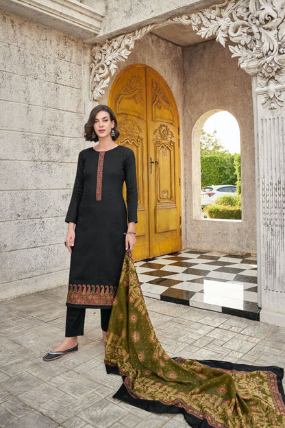 Black Salwar Kameez With Digital Print For USA UK Canada