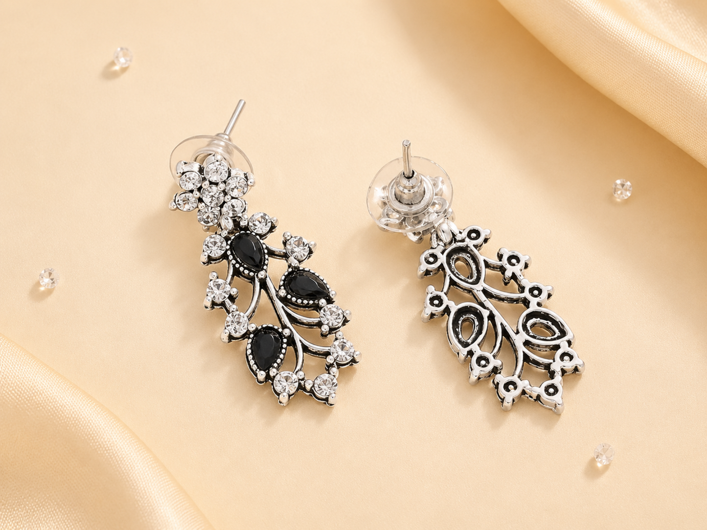 matching earrings and necklace jewelry set