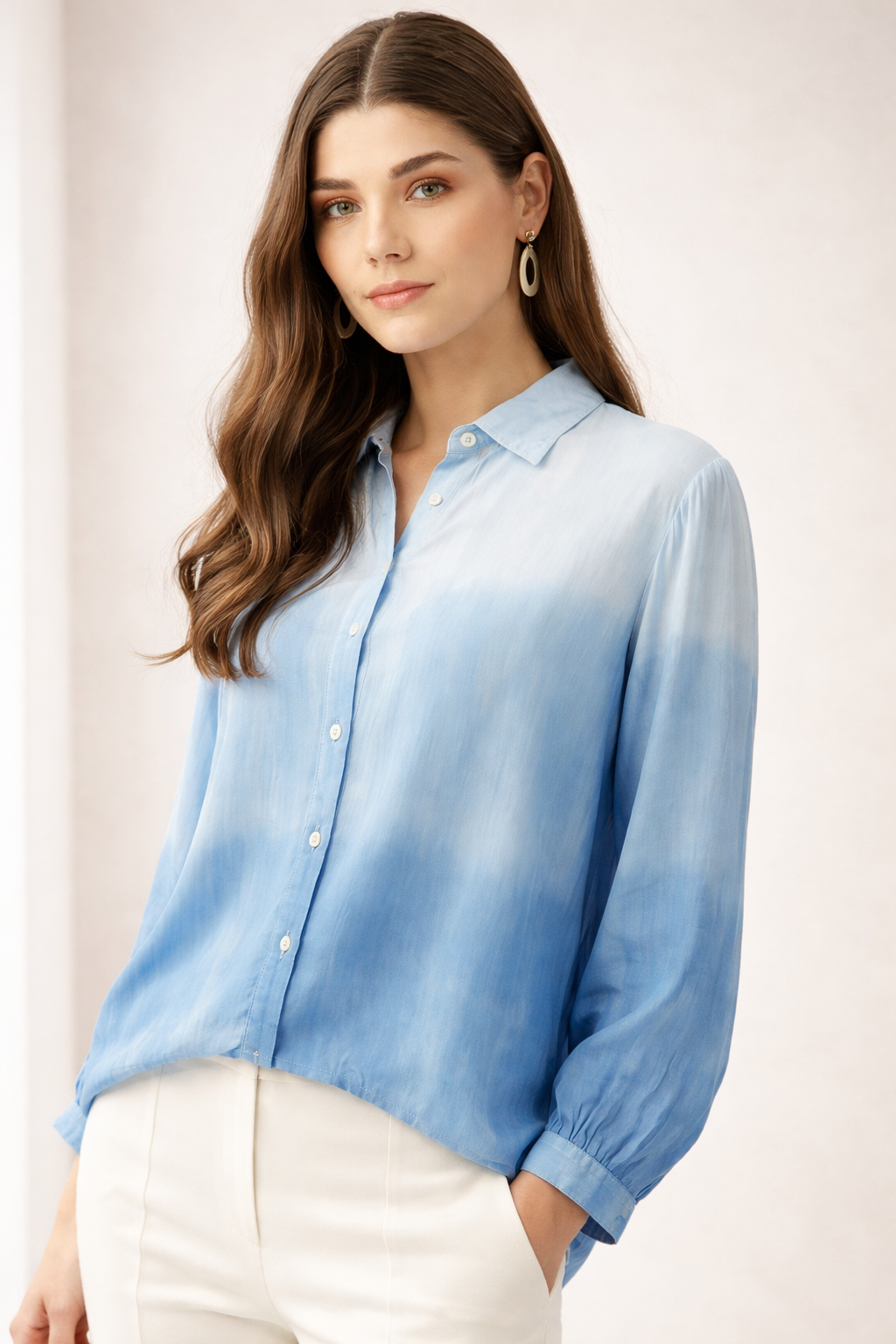 lightweight rayon fabric flow detail