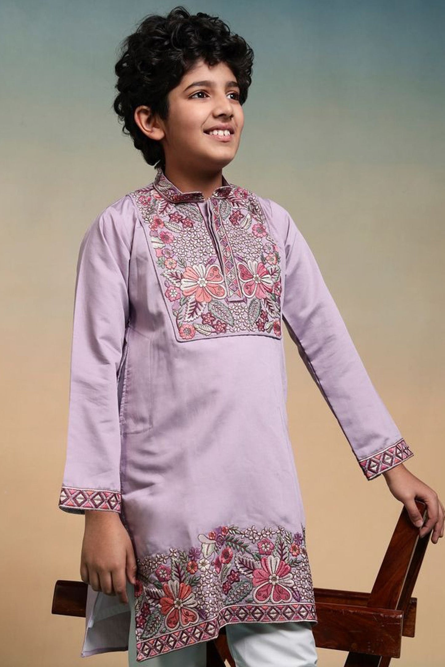 Front look of boys kurta clothes for men inspired style