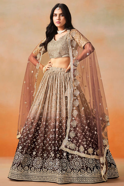 ball gown underskirt inspired flare lehenga design