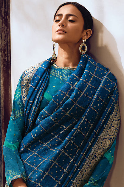 Blue Saree