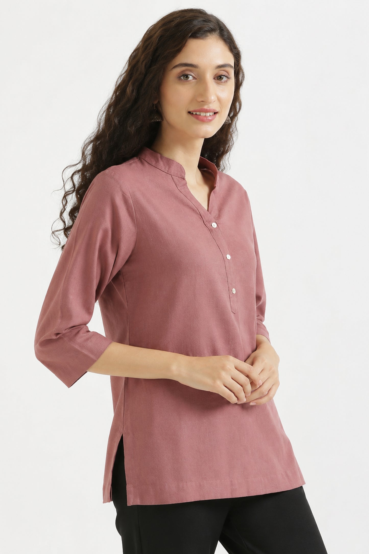 Women’s Casual Tunic Top with straight relaxed silhouette