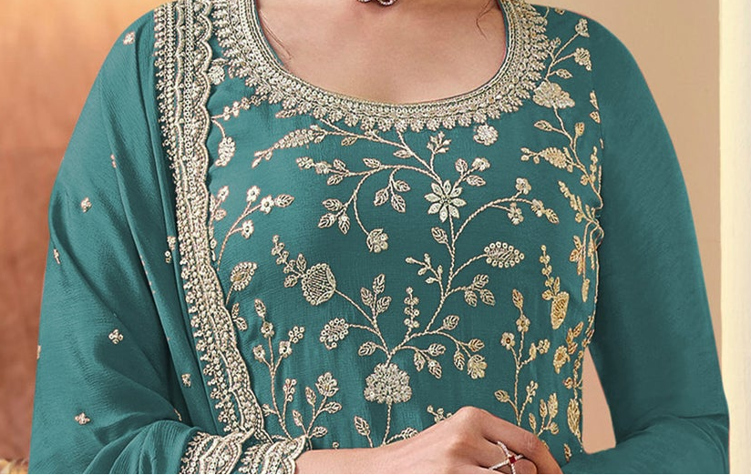 Seyuri Teal Blue palazzo for special events