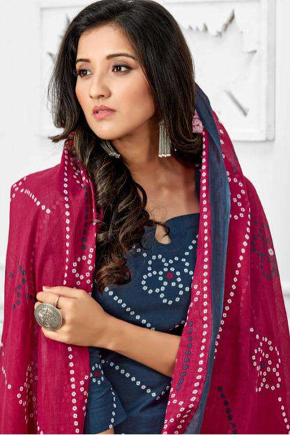 Floral print salwar kameez for summer bridal occasions
