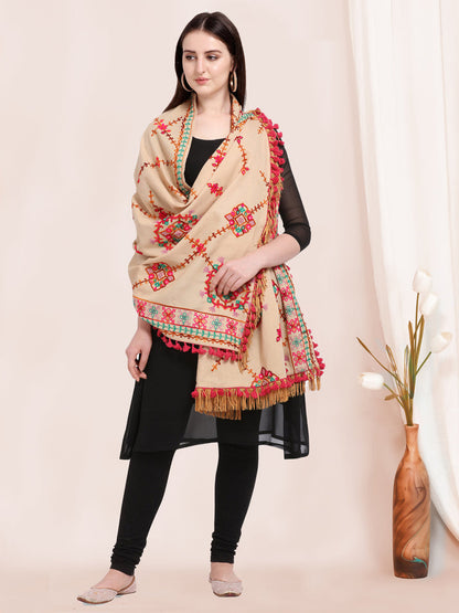 Traditional cream sawal in breathable khadi cotton