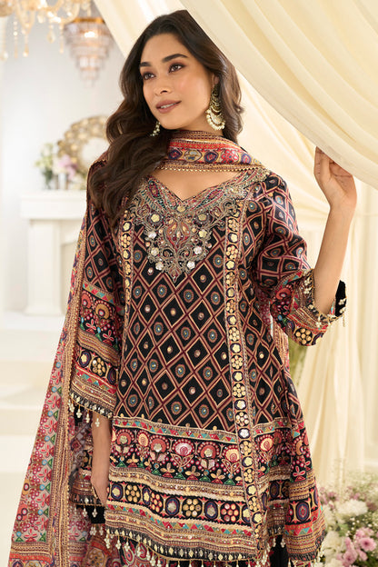 Traditional Designer Digital printed women's paqlazzo suit